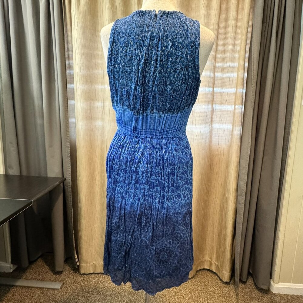 - Elie Tahari Silk Sheath Dress Floral Metallic Shimmer Flowy Sz 0    - 1C2044 - Picture 7 of 7